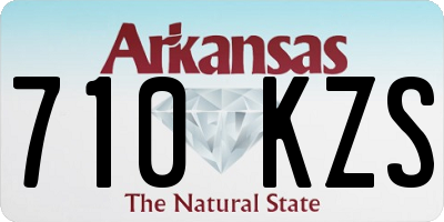 AR license plate 710KZS