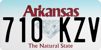 AR license plate 710KZV