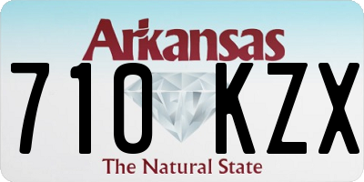 AR license plate 710KZX