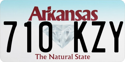 AR license plate 710KZY