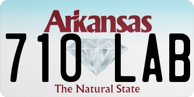 AR license plate 710LAB