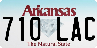 AR license plate 710LAC