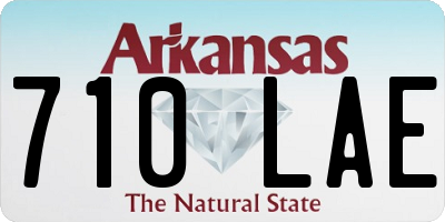 AR license plate 710LAE