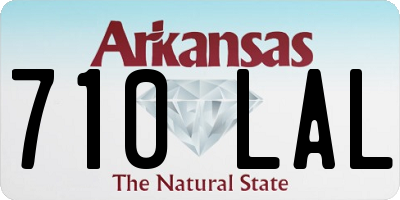 AR license plate 710LAL