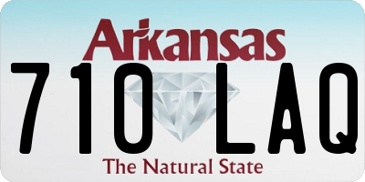 AR license plate 710LAQ