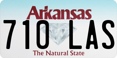 AR license plate 710LAS