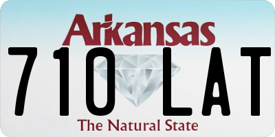 AR license plate 710LAT
