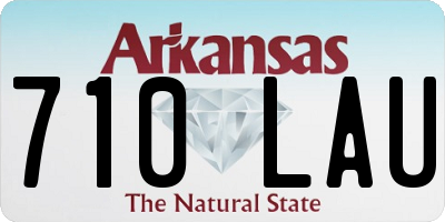 AR license plate 710LAU