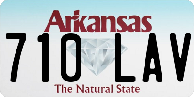 AR license plate 710LAV