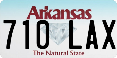AR license plate 710LAX
