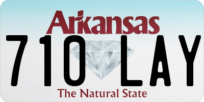 AR license plate 710LAY