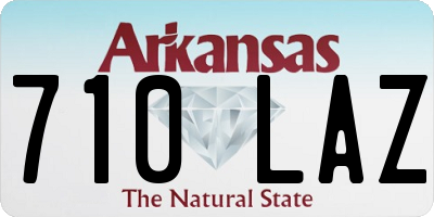 AR license plate 710LAZ