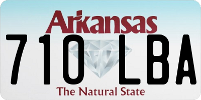 AR license plate 710LBA