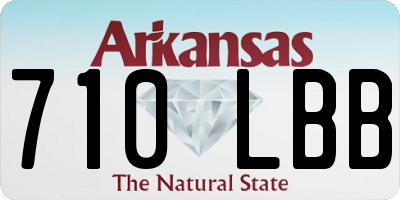 AR license plate 710LBB