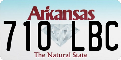 AR license plate 710LBC