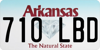 AR license plate 710LBD