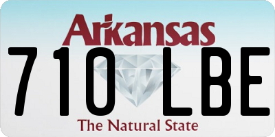 AR license plate 710LBE