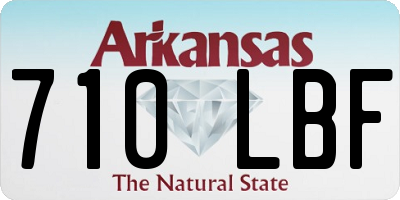 AR license plate 710LBF