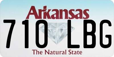 AR license plate 710LBG
