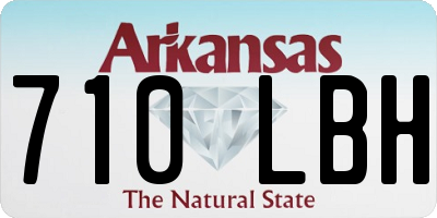AR license plate 710LBH
