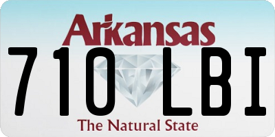 AR license plate 710LBI