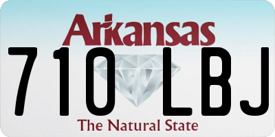 AR license plate 710LBJ
