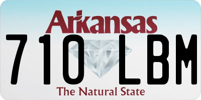 AR license plate 710LBM