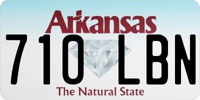 AR license plate 710LBN