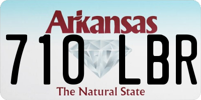 AR license plate 710LBR