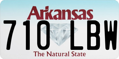 AR license plate 710LBW