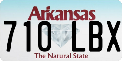 AR license plate 710LBX
