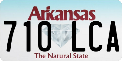 AR license plate 710LCA