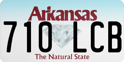 AR license plate 710LCB