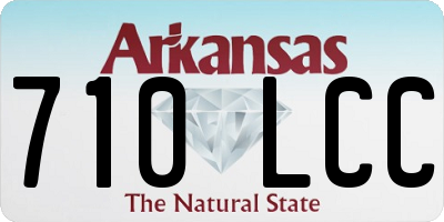 AR license plate 710LCC