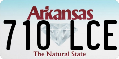 AR license plate 710LCE