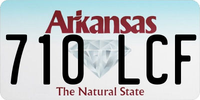 AR license plate 710LCF