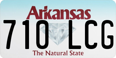 AR license plate 710LCG