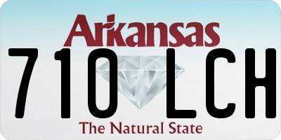 AR license plate 710LCH