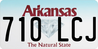 AR license plate 710LCJ