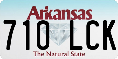 AR license plate 710LCK