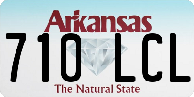 AR license plate 710LCL
