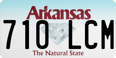 AR license plate 710LCM