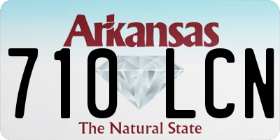 AR license plate 710LCN
