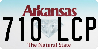 AR license plate 710LCP