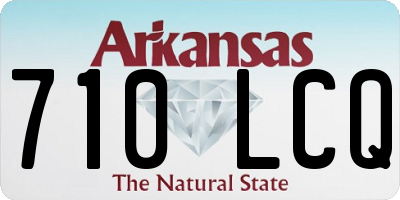 AR license plate 710LCQ