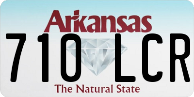 AR license plate 710LCR