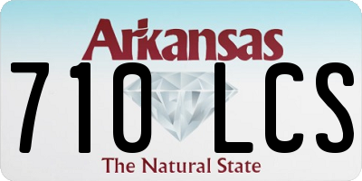 AR license plate 710LCS