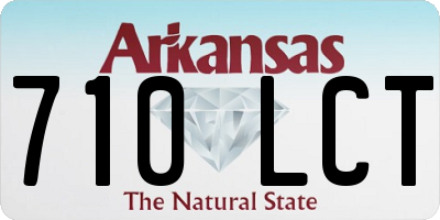 AR license plate 710LCT