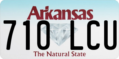 AR license plate 710LCU