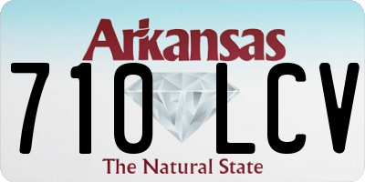 AR license plate 710LCV